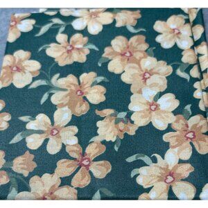 Joan Kessler Concord Fabrics Floral Fat Quarter 18x22 Green/Yellow Cotton Quilti